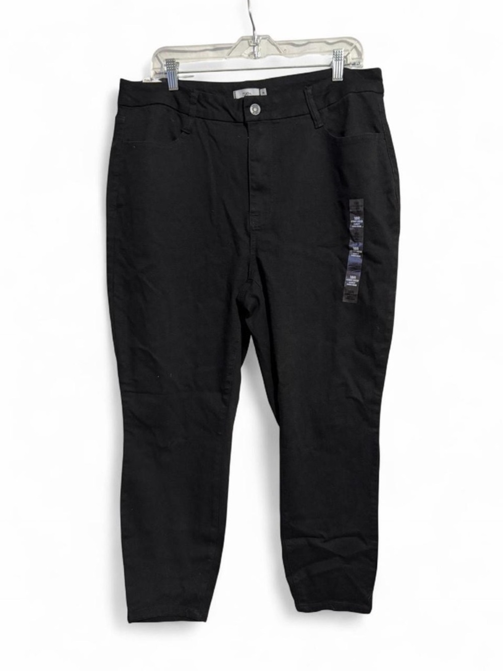 Black curvy high rise jeans